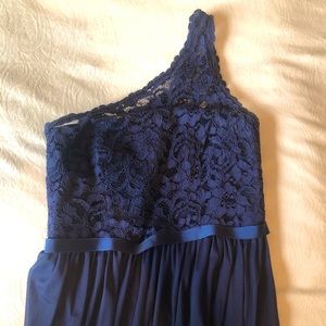 Navy blue bridesmaids dress